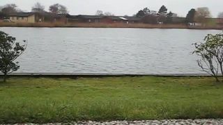 Tattooed Brittish babe pooping outdoor