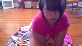 American girl masturbating while pooping