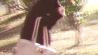 Office lady did a mess in her panties