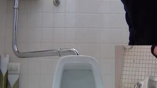 Hot girl farting loud in public bathroom