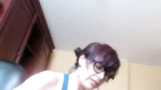 Busty milf eating poop on live webcam