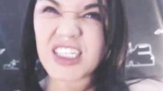 Tattooed girl eating poop from her fingers