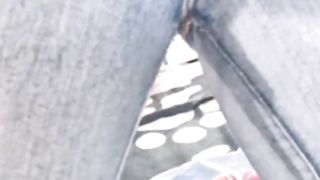 Tattooed girl eating poop from her fingers