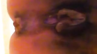 Hairy chubby wife pooping in toilet