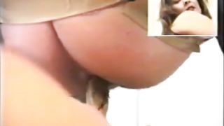 Brunette Japanese teen pooping on her slave