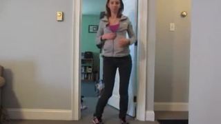 Smoking college girl pooping