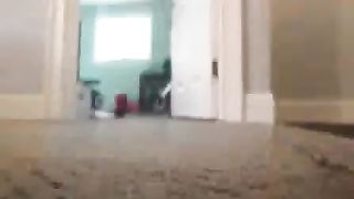 Smoking college girl pooping