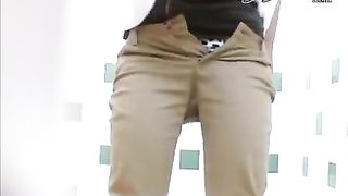 Mix of hairy girls peeing and pooping