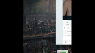 Busty Romanian cam girl masturbating