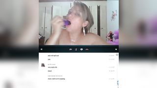 Busty Romanian cam girl masturbating