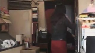 Mix of hairy girls pooping in public bathrooms