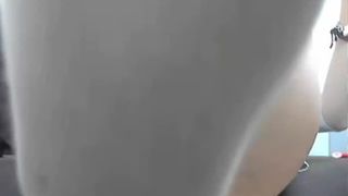 Dirty cam girl masturbating with long dildo