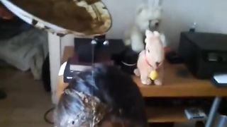 Step sister forced to smear poop