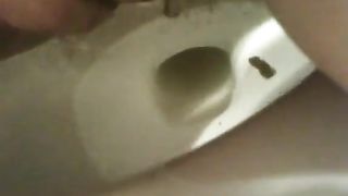 Fat girl shitting in close up