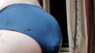 Young girl dropped a big one in her panties for us