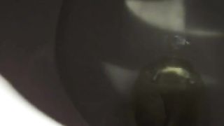 Shaved wife pooping a big one