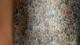 Amateur girl pooping and peeing on bedroom floor