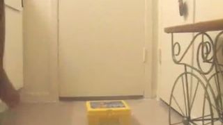 Hot Brazilian babe shitting