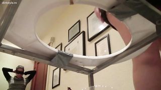 Sexy girl pooping on boyfriends face