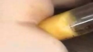 Japanese couple eating scat pancakes