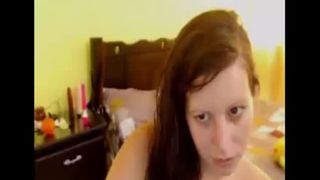 Beauty eating poop on live webcam