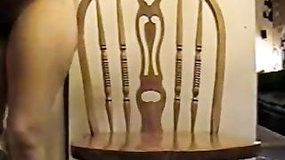 Blonde redneck farting loud