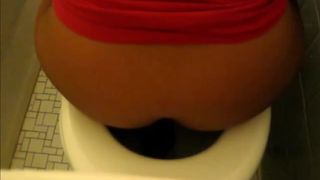 Mix of ebony girls pooping