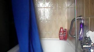 Chubby wife shitting in white pantyhose