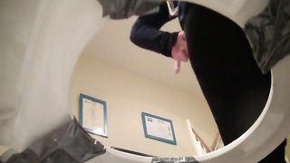 Brunette babe shitting on her boyfriend