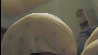 Fat American wife farting loud