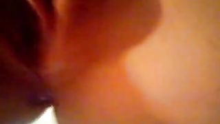 Shaved girl peeing on her boyfriend