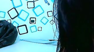Cam girl drinking her liquid shit