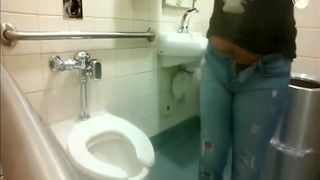 Brazilian girl shitting in toilet