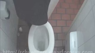 Voyeur camera caught a teacher shitting