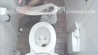 Voyeur camera caught a teacher shitting