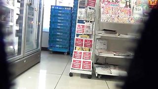 Sexy Japanese girls using public bathrooms