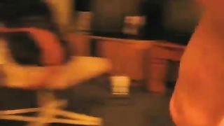 Big fat woman pooping in a hotel room