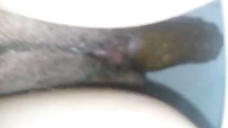 Sexy girl shitting in close up