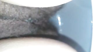 Sexy girl shitting in close up