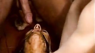 Scat gangbang vintage video