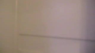 Skinny girl drinking her own piss