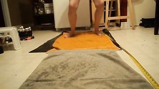 Sexy girl peeing while standing