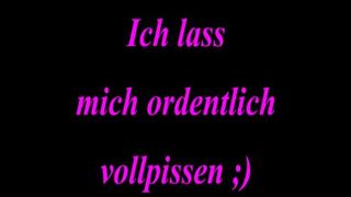 Peeing on a German babe