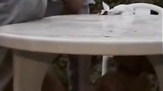 Gangbang piss orgy outdoor