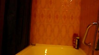 Shitting in her white thongs