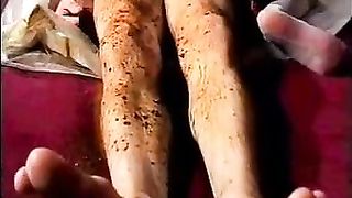 Mature couple are fucking with poop