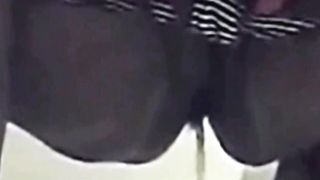 Milf caught peeing in public bathroom