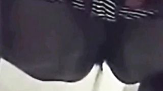 Milf caught peeing in public bathroom