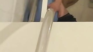 Hairy Japanese forced to drink her liquid shit