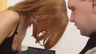 Amateur babe shitting in her white panties